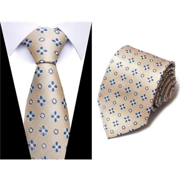 Tie For Men Necktie Woven Jacquard Neck Ties Set 6 PCS - Picture 7 of 8